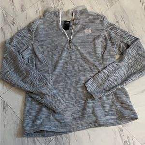 Slate Blue North Face Half Zip